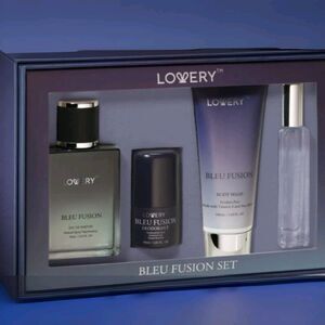 Blue Fusion Perfume for Men, Mens Cologne Set 4 in 1 Perfume Set & Colognes Gift